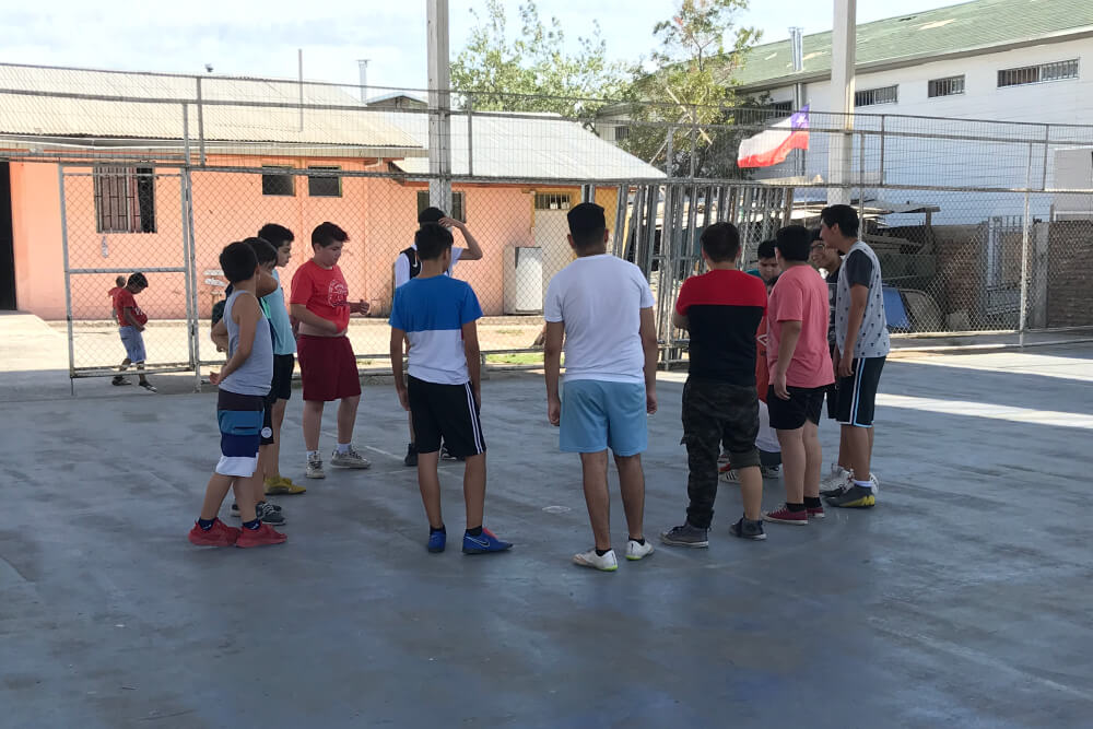 Foto futbolistas población carol urzua