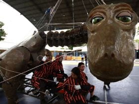 Foto de dinosauria pichintun en puente alto