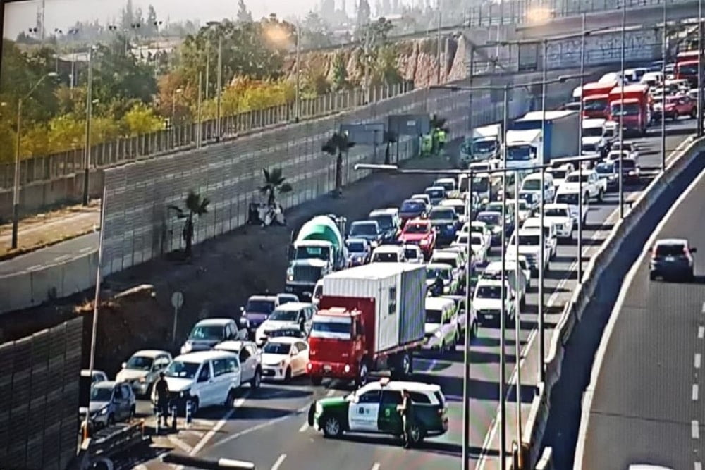 Foto de tunel accesos sur puente alto
