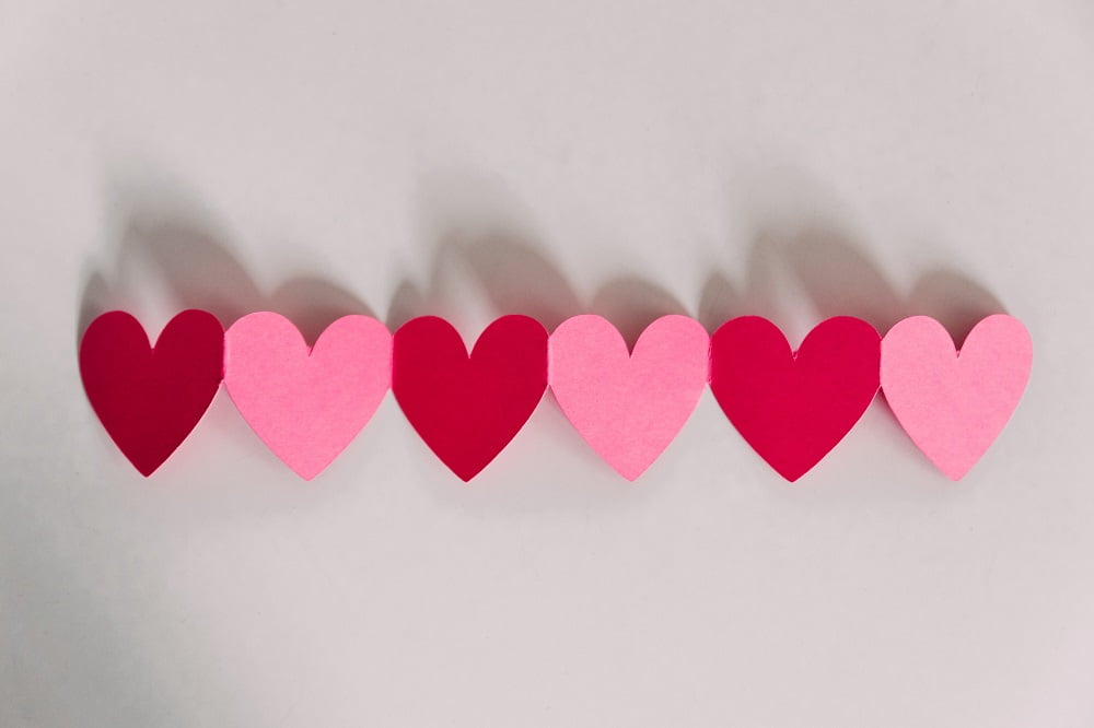 Foto de corazones de colores