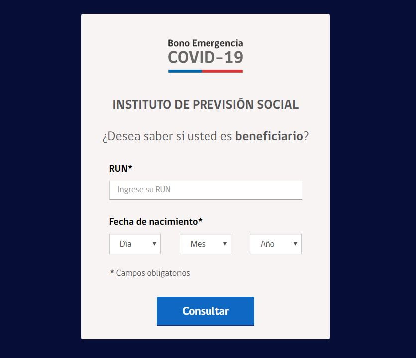 Consulta bono covid|