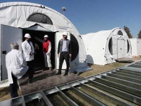 Foto de nuevo Hospital Modular Sótero del Rio
