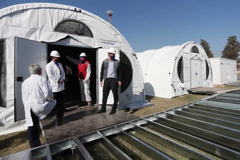 Foto de nuevo Hospital Modular Sótero del Rio