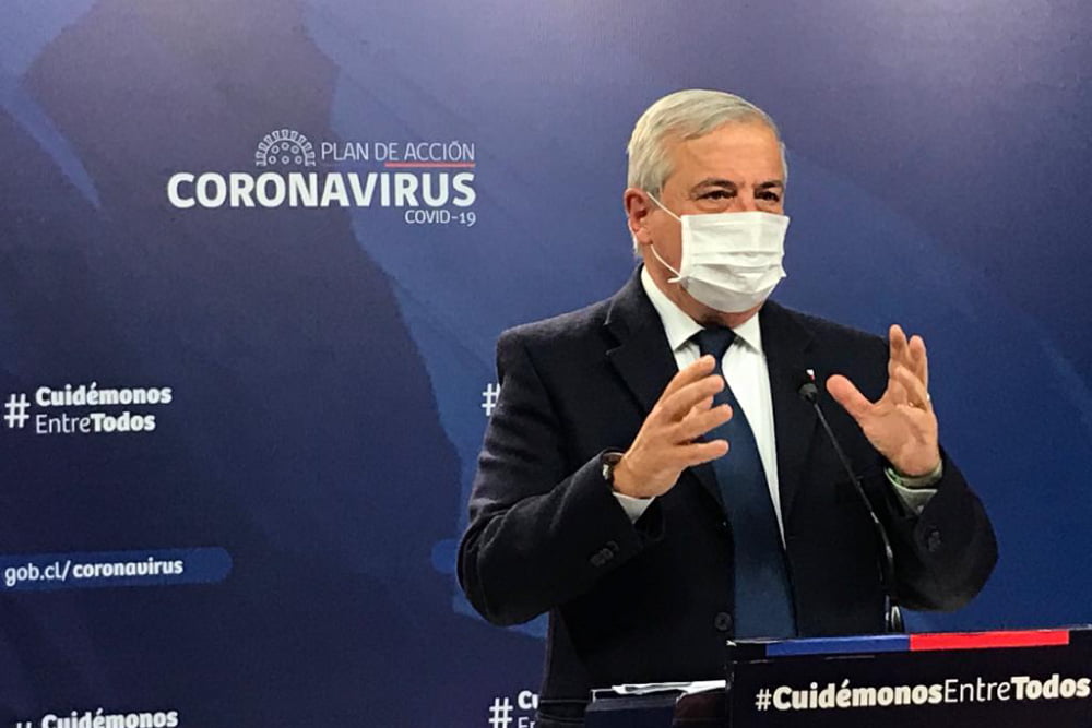 Ministro Jaime Mañalich en nuevo balance diario de MINSAL