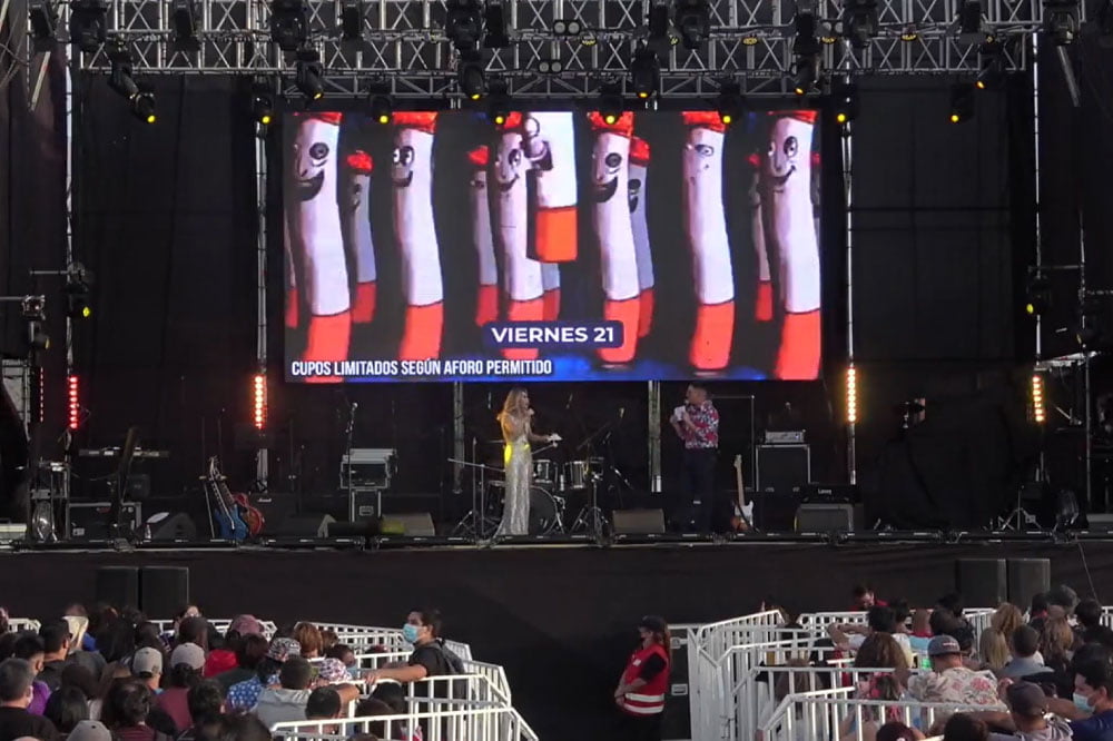 Foto del escenario del festival de puente alto