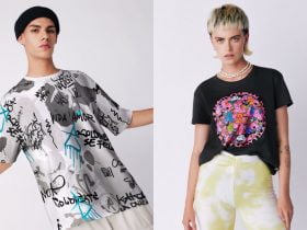 Foto de dos personas vistiendo ropa de la marca 1ko