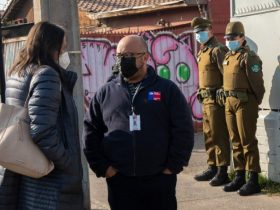 Foto de delegada presidencial, marcela mella, en fiscalización de eleam en puente alto