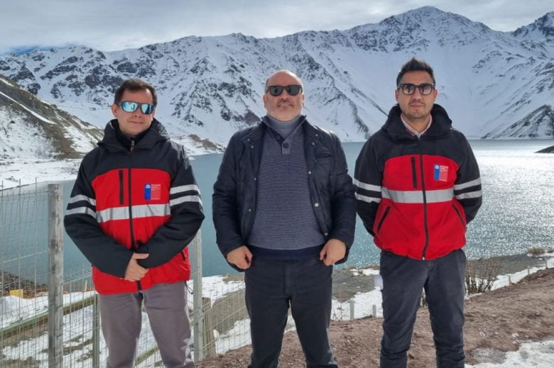 Foto de Seremi del MOP en el Embalse el Yeso
