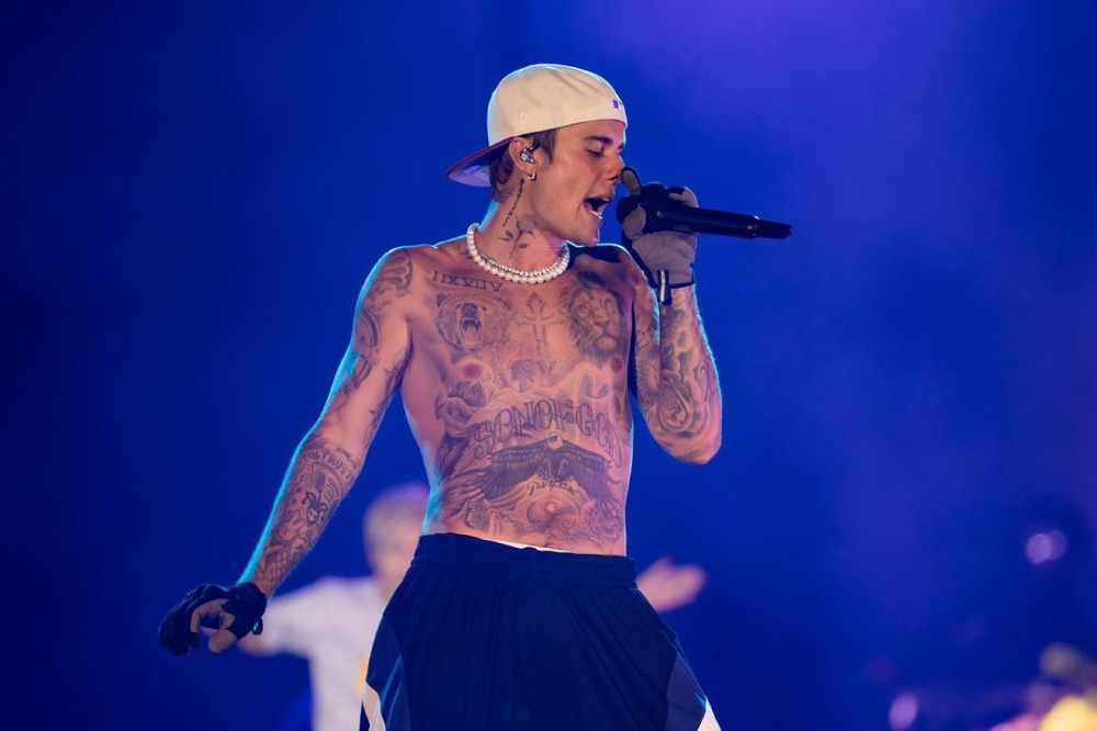 Foto de Justin Bieber en concierto