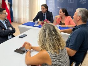 Delegada Presidencial, Presidente de la cámara de Diputadas y Diputados junto a municipios de la Provincia Cordillera se reunen para trabajar transversalmente en materia de seguridad